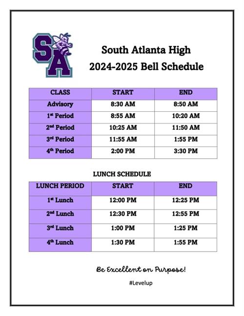 2024-25 Bell Schedule
